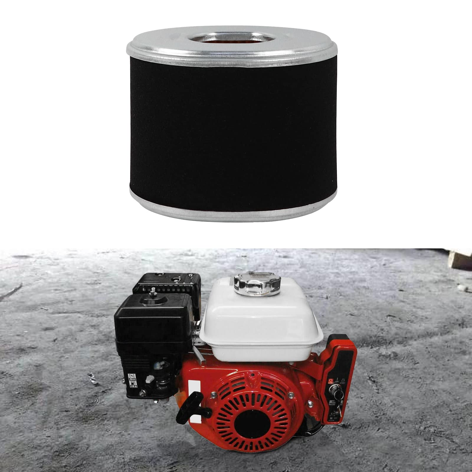 4x HOODELL Luftfilter – Passend Für Honda GX240/GX270 Motoren, Inkl. Vorreiniger, Ersatz Für 17210-ZE2-505