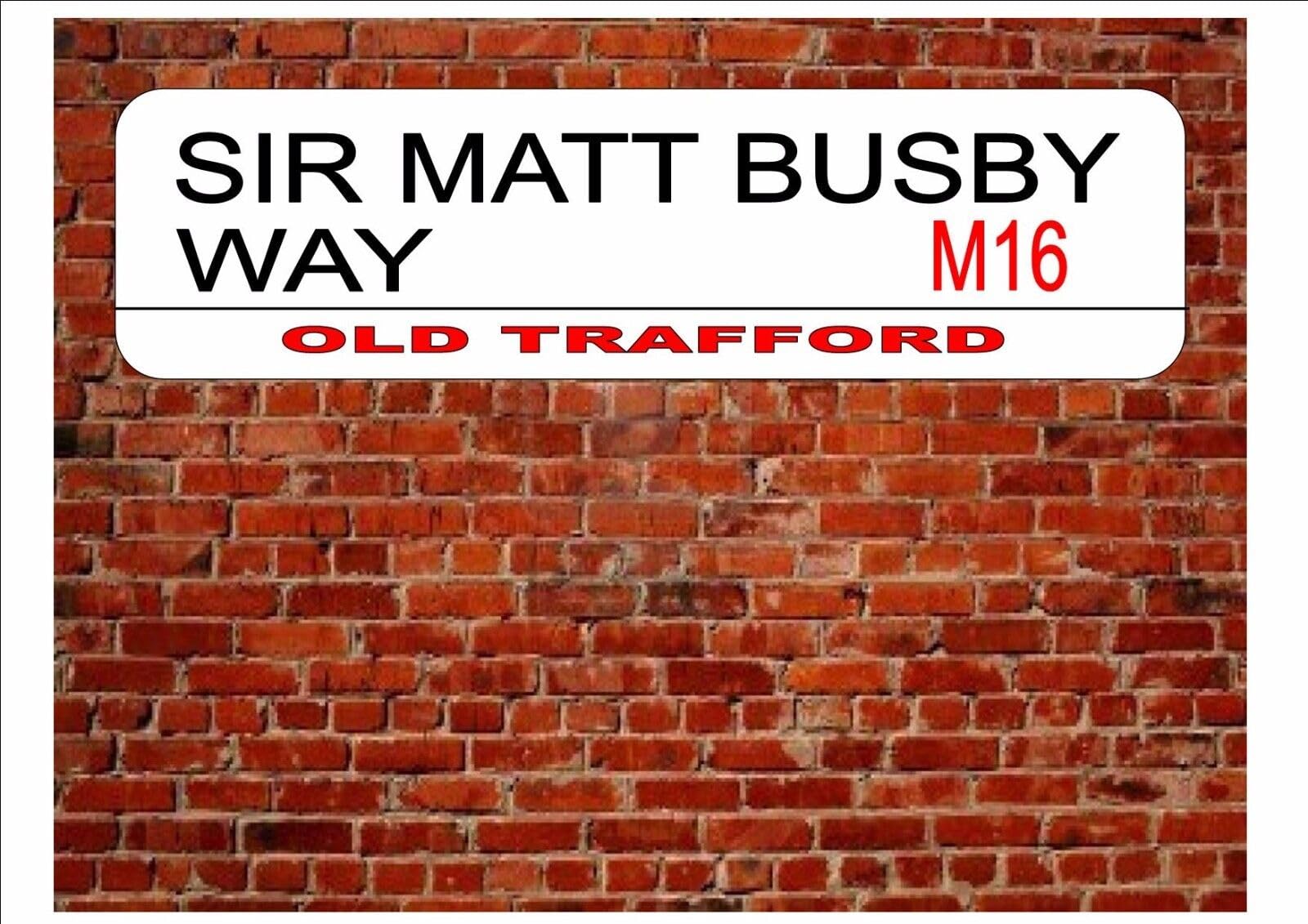 Yelaceccb Sir Matt Busby Way Novelty Street Metal Sign Street Sign 8X12 Inches