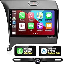 for KIA Forte Android Radio Compatible with Wireless Carplay Android Auto,Car Stereo Bluetooth Navigation GPS WiFi FM/AM WiFi Multimedia Player 8Core Touchscreen Head Unit (Forte 2013-2017)