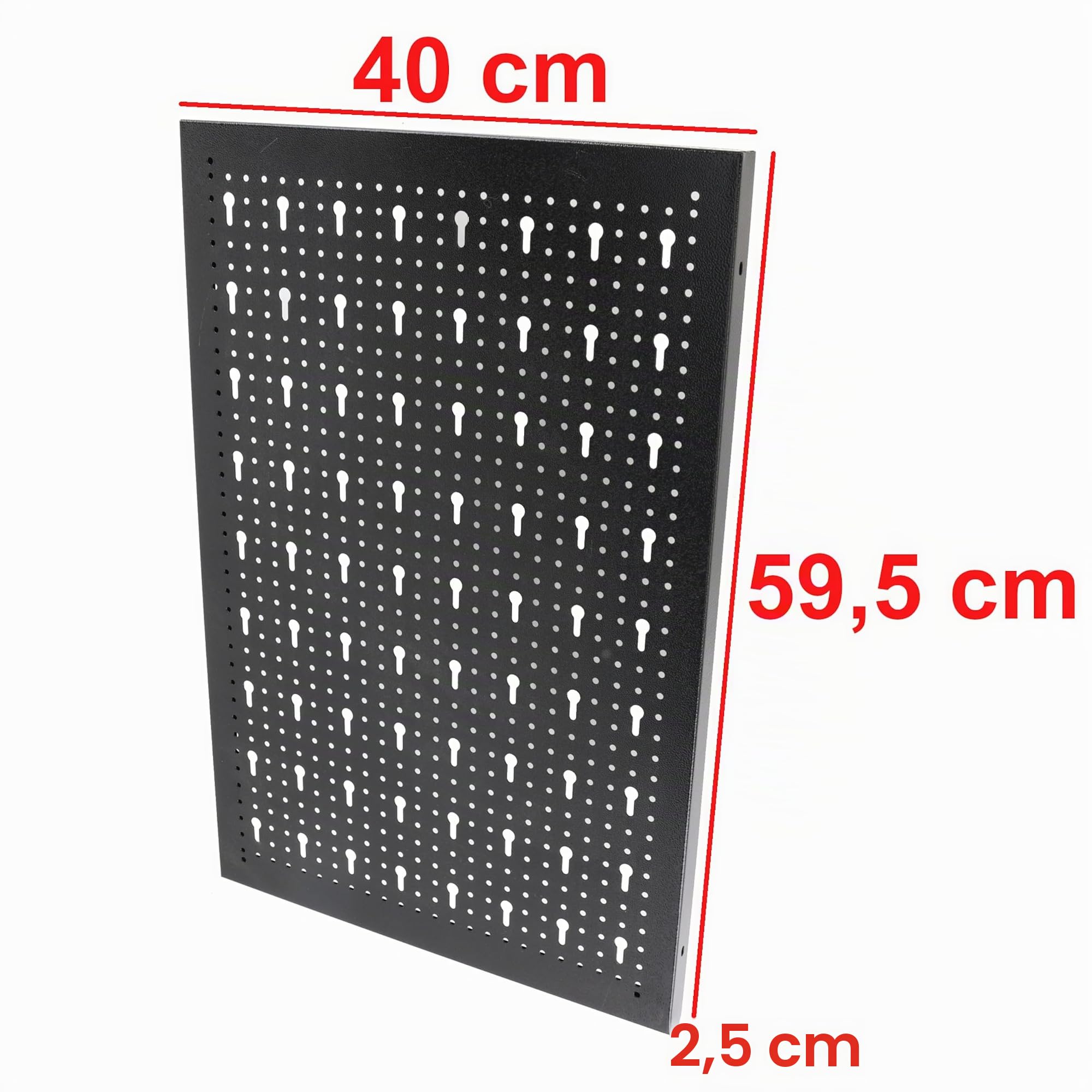 botle® Werkzeugwand Lochwand aus Metall 120 x 120 cm, Wandregal + Werkzeughalter 50-tlg Set, Kleinteilelager, Wandwerkstatt Hängeregal Sortierregal Schüttenregal Steckregal