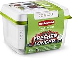 Rubbermaid FreshWorks Produce Saver, Medium and Large Produce Storage Containers, 3 Pack