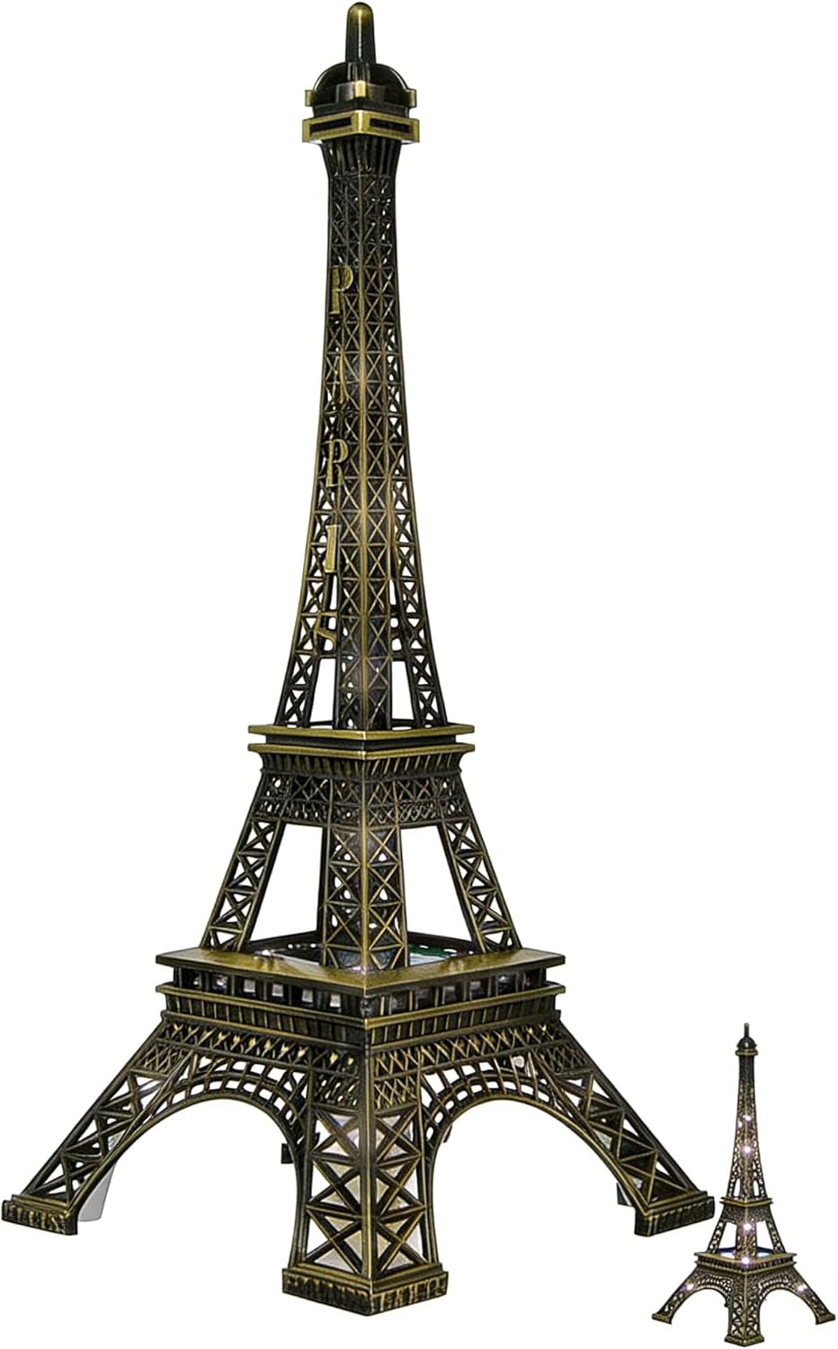 LED Eiffel Tower Lamp, 10inch Romance Eiffel Tower, LED Light Up Eiffel Tower Nightlight （Powered by 3 AA Batteries, Not Included