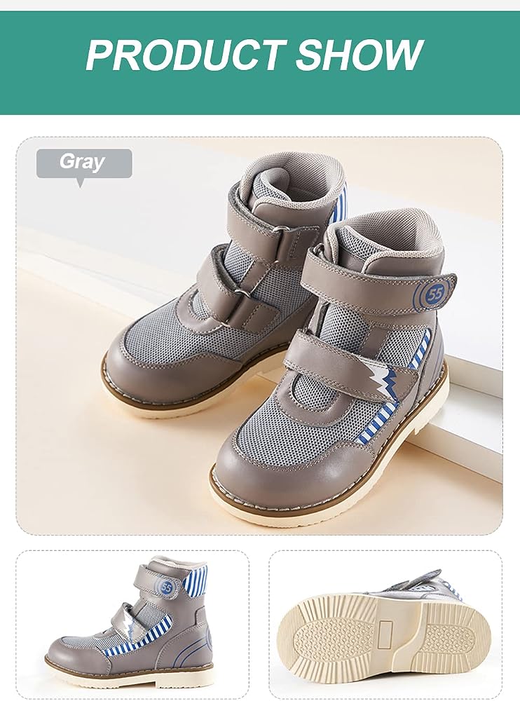 Kids Orthopedic High-Top Shoes - Corrective Sneakers For Toddlers With Arch & Ankle Support, For Flat Feet, X/O Legs - View #7