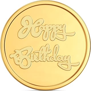 Joyalukkas 22K (916) Purity Gold Coin | Yellow Color | Round Shape | Happy Birthday Design. Price In India