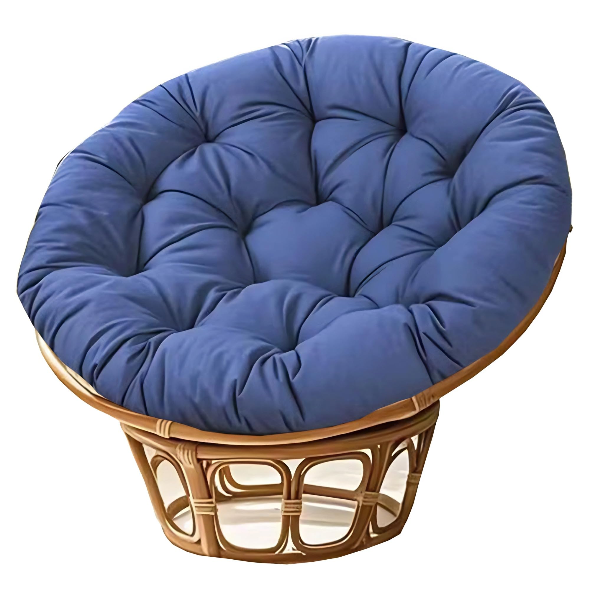 NMGBRDM Papasan Breathable Round Chair Cushion (Without Chairs),10cm Thick