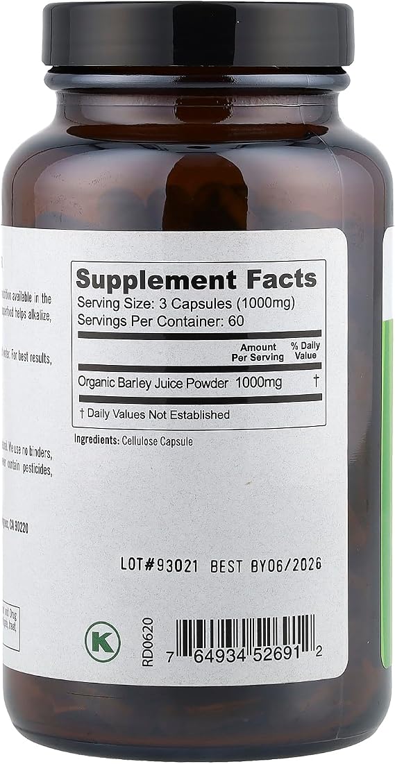 Pure Planet Just Barley, 180 Count