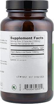 Pure Planet Just Barley, 180 Count