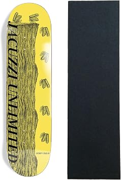 JacuzziUnlimited Skateboard Deck Dilo Wind Up 8.25" x 31.6" with Grip