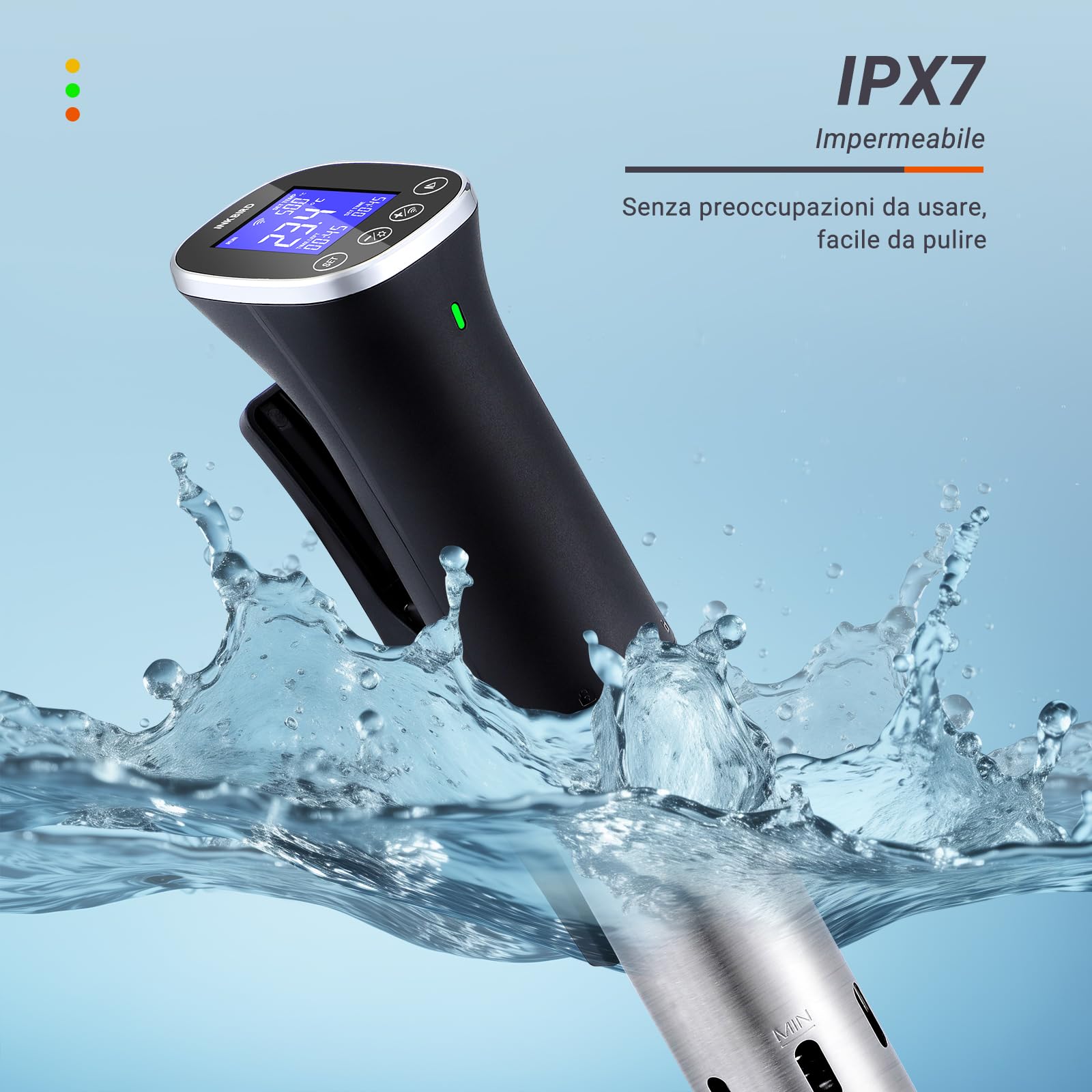 INKBIRD ISV-300W Wifi Sous Vide Roner 1000W IPX7 0-90°C