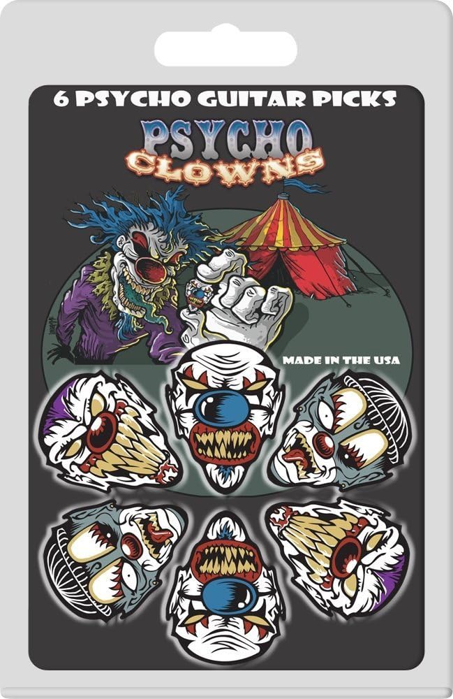 Amazon.com: Hot Picks Psycho Clowns Collectible Guitar Picks : Musical ...