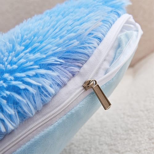 Vista 60 de MOOWOO Almohada de corazón esponjosa, almohada de piel sintética, felpa sherpa, cojín suave y bonito, día de San Valentín, día de Acción de Gracias