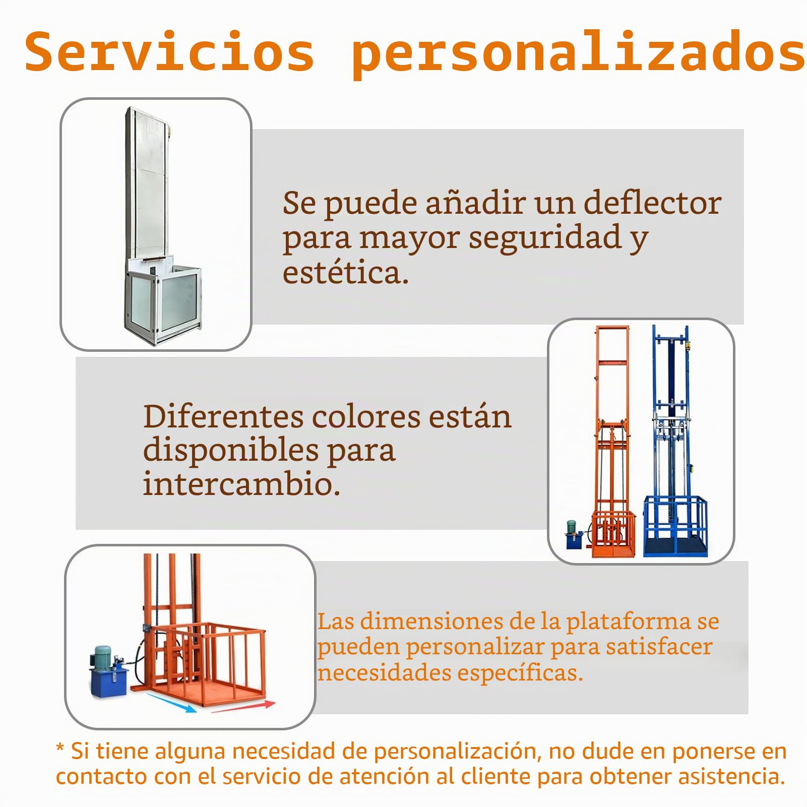 Plataforma elevadora eléctrica de Carga de 1 tonelada/2200 LB, Elevador hidráulico de Pared, Ideal for Uso doméstico y de Carga. Ideal for fábricas, logística y Uso doméstico.(9.8FT Lifting Height)