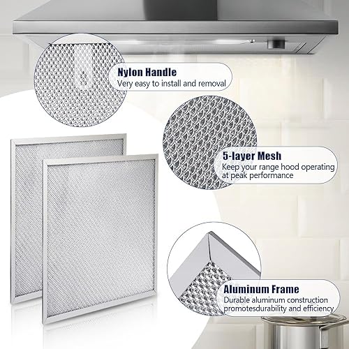 Miniatura 3 de 6 filtros de campana extractora BPS1FA30 compatibles con Broan Allure QS1 serie WS1 de 30 pulgadas para BPS2FA30 BPJDFA30 S99010305 8322 AP3378953