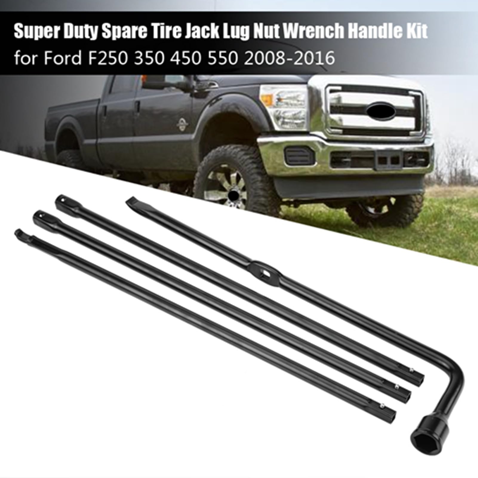 Oszczędzanie Pracy, Zestaw Kluczowa Nutę Nakręglarza Przeciwpoślizgowego, ze skórzaną skrzynką, Kompatybilny z Super Duty 2008-2016, F-450 Super Duty 2008-2016, F-550 Super Duty