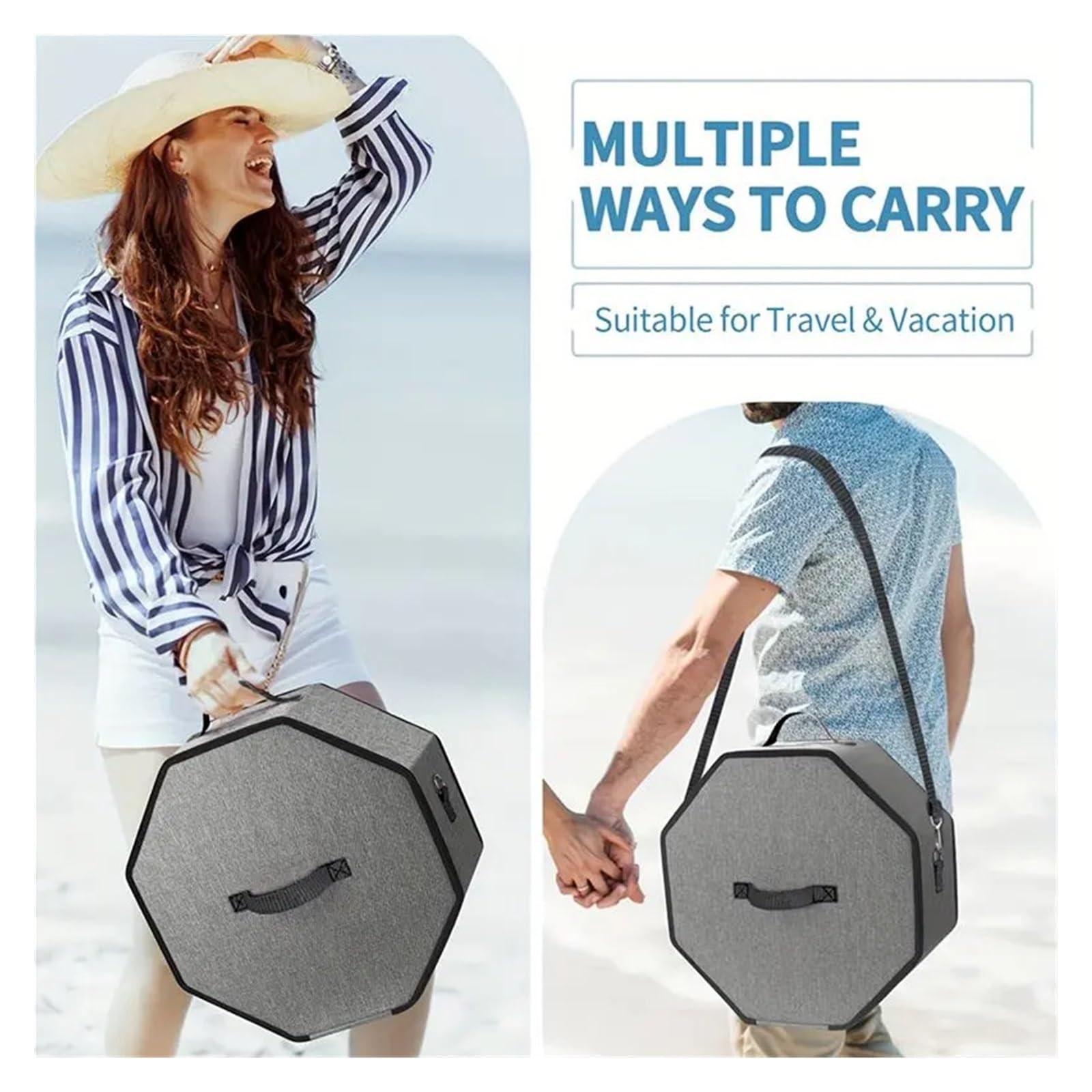 Caja para sombreros de vaquero Caja for sombreros octogonal plegable