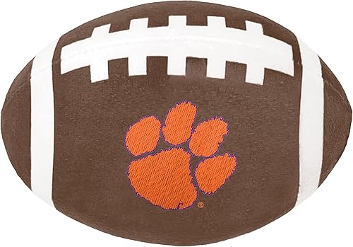 Miniatura 6 de Juguete de fútbol oficial de la NCAA con chirriador, duradero y divertido para razas de perros de todos los tamaños (Georgia Bulldogs)