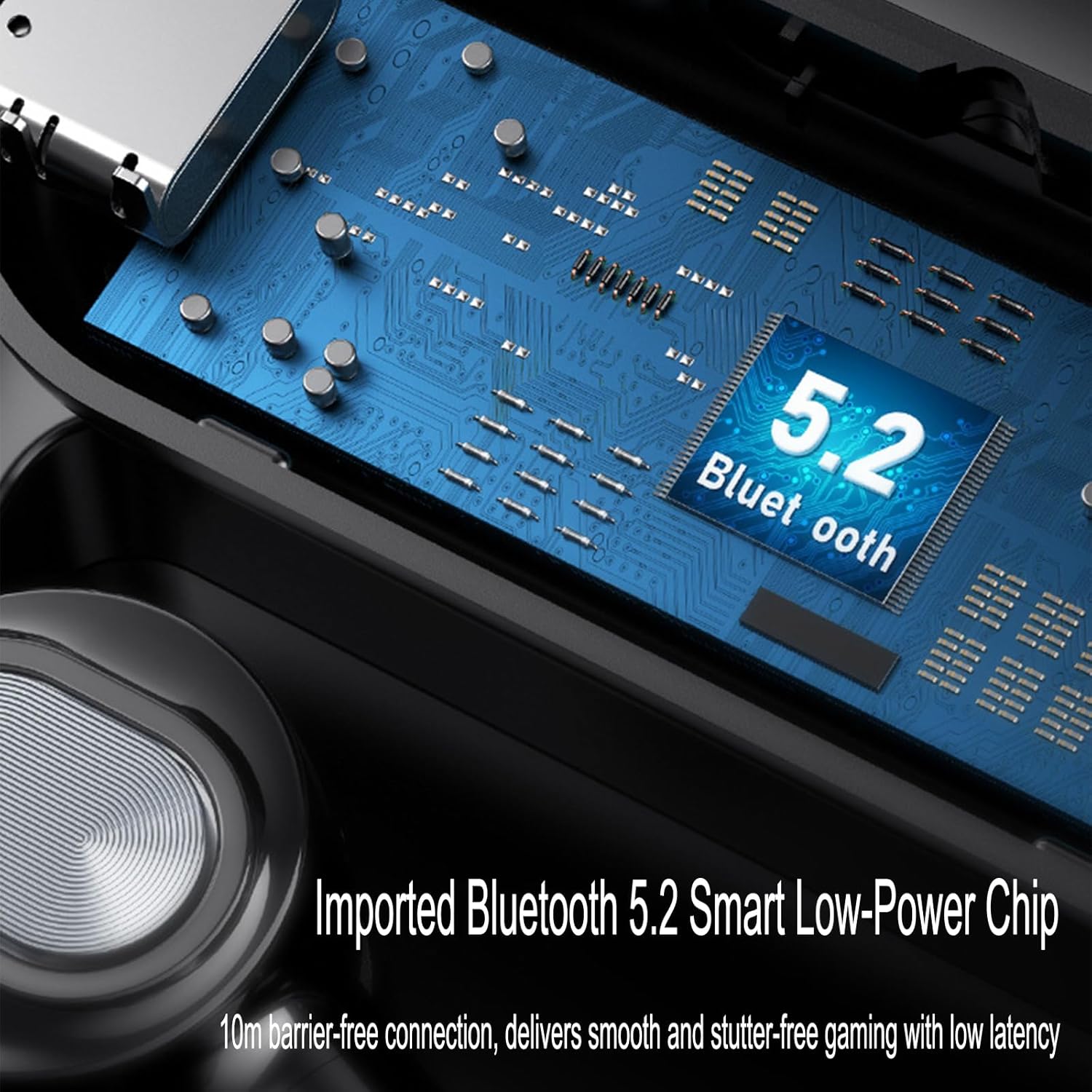 [Blue Series Single Ear Wireless Bluetooth Business Headset-V13+Visible Blue Light-Up USB-C to USB-C Data Cable.