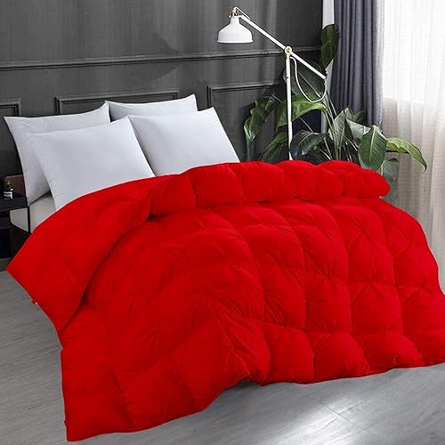 Miniatura 9 de Juego de edredón plisado de 3 piezas 100% algodón natural de 500 GSM, tamaño California KingKing (104 x 94 pulgadas) (5 piezas), color blanco,