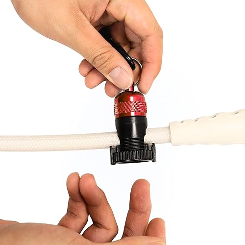 Miniatura 5 de Buceo Regulador Magnético Pulpo Manguera Soporte Clip (Rojo)