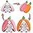 MIAODAM Cuddly Bunny Stuffed Animal, Kawaii Squishy Cute Easter Bunny Plush Turn Into Rabbit Fruit Doll Carrot Strawberry Pillow, Plushies Funny Bunny Toy for Baby