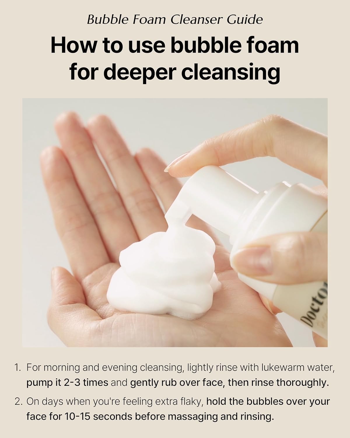 Madecell Derma Repair B5 Bubble Foam Cleanser - Panthenol & Salicylic Acid BHA - Korean Acne Calming Bubble Face Wash - Hypoallergenic, Vegan, Fragrance Free, 5.07 fl.oz.