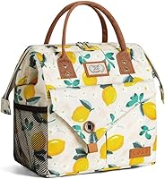 Vista 18 de Lekesky Bolsa de almuerzo para mujeres Lonchera térmica aislada a prueba de fugas para trabajo de adultos, Gris