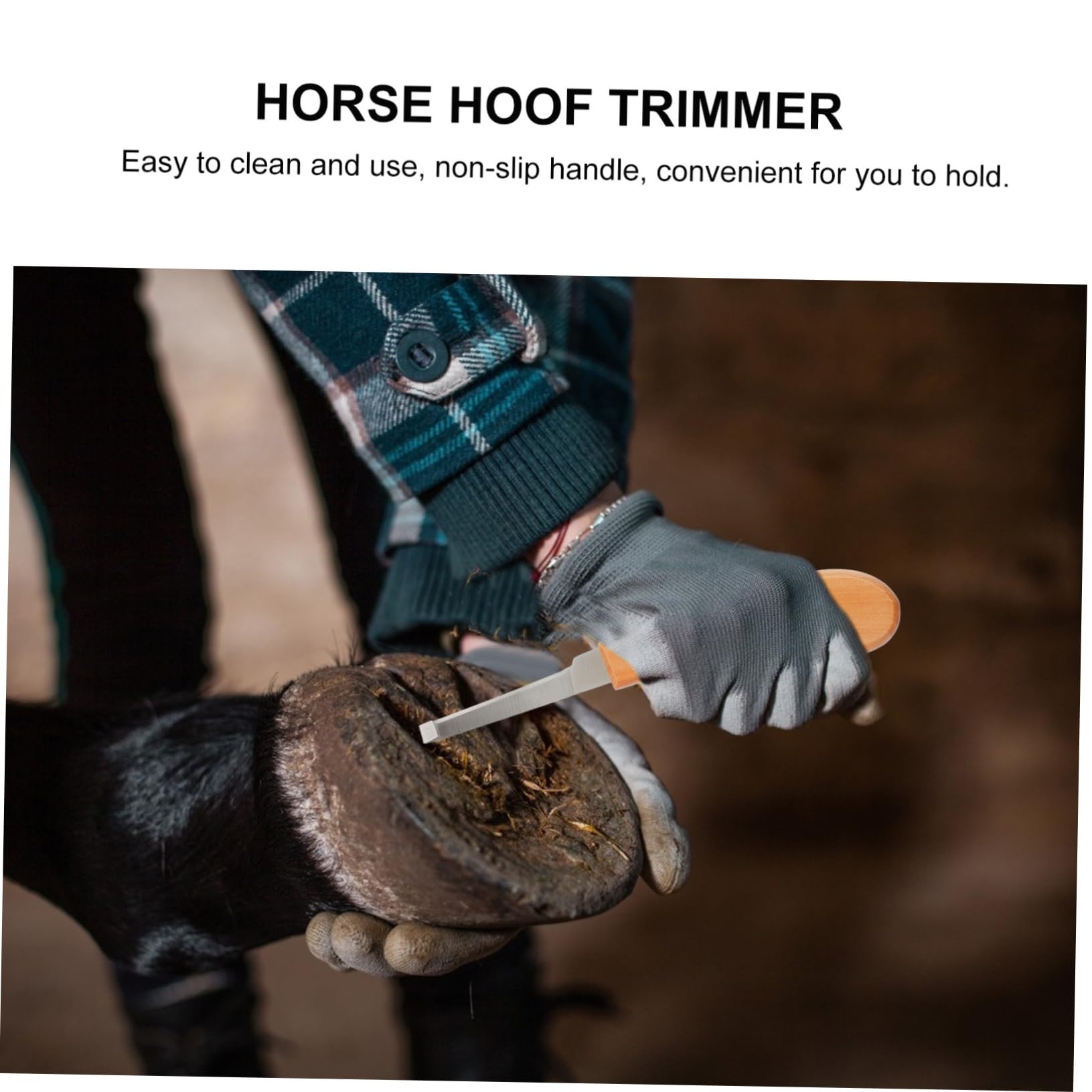 Happyyami 3stücke Tragbares Hufschneider-Werkzeug Für Pferde Robuster Edelstahl-huftrimmer Mit Ergonomischem Holzgriff Für Präzises Und Komfortables Trimmen Von Hufen