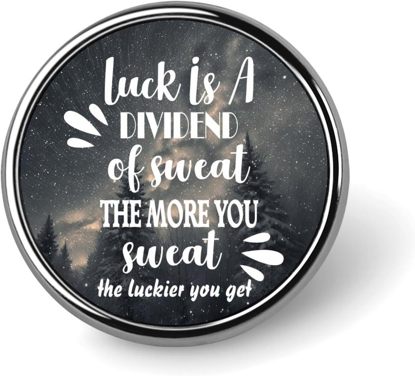 Luck Is A Dividend Of Sweat Pins Sets Motivational Family Phrase Pins For Backpacks Family Quote Custom Buttons Abstract Pins For Hats Clothes Backpack Women Men Housewarming Gift, style-27