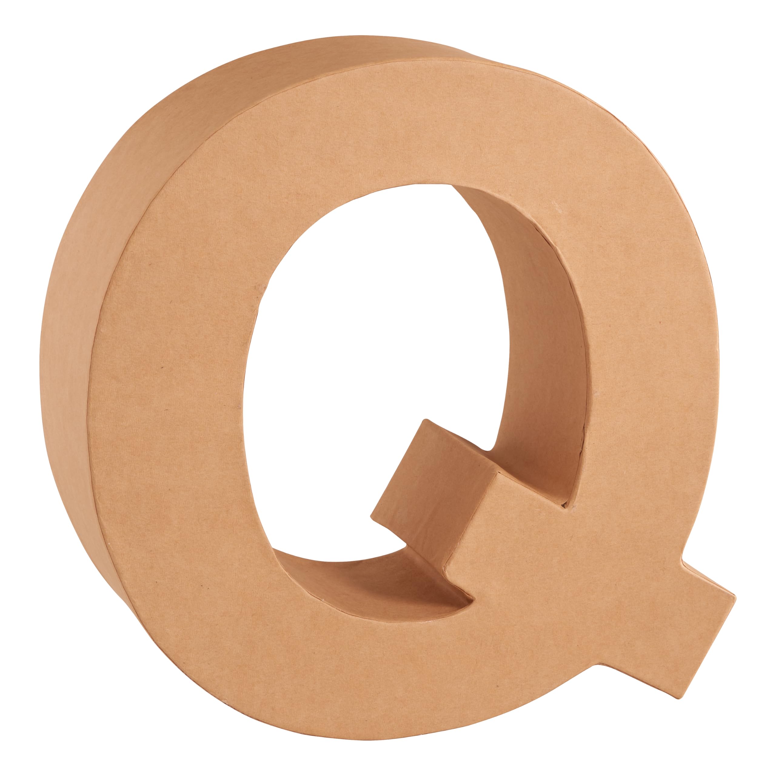 Glorex Cardboard Letter Q, Natural, Q