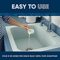 Vista 8 de Fruit Fly Drain Treatment Drain Fly Eliminator All-Natural, Eliminates Gnats, Sewer Flies and More - Works in All Drains - 1 Gallon