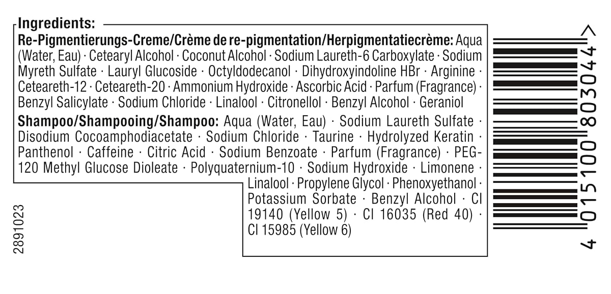 Men Perfect Re-Nature męski średni blond do średnio brązowego (2 x 145 ml), krem do ponownego pigmentacji, przywraca naturalny kolor włosów bez farbowania włosów i delikatnie maskuje siwe włosy
