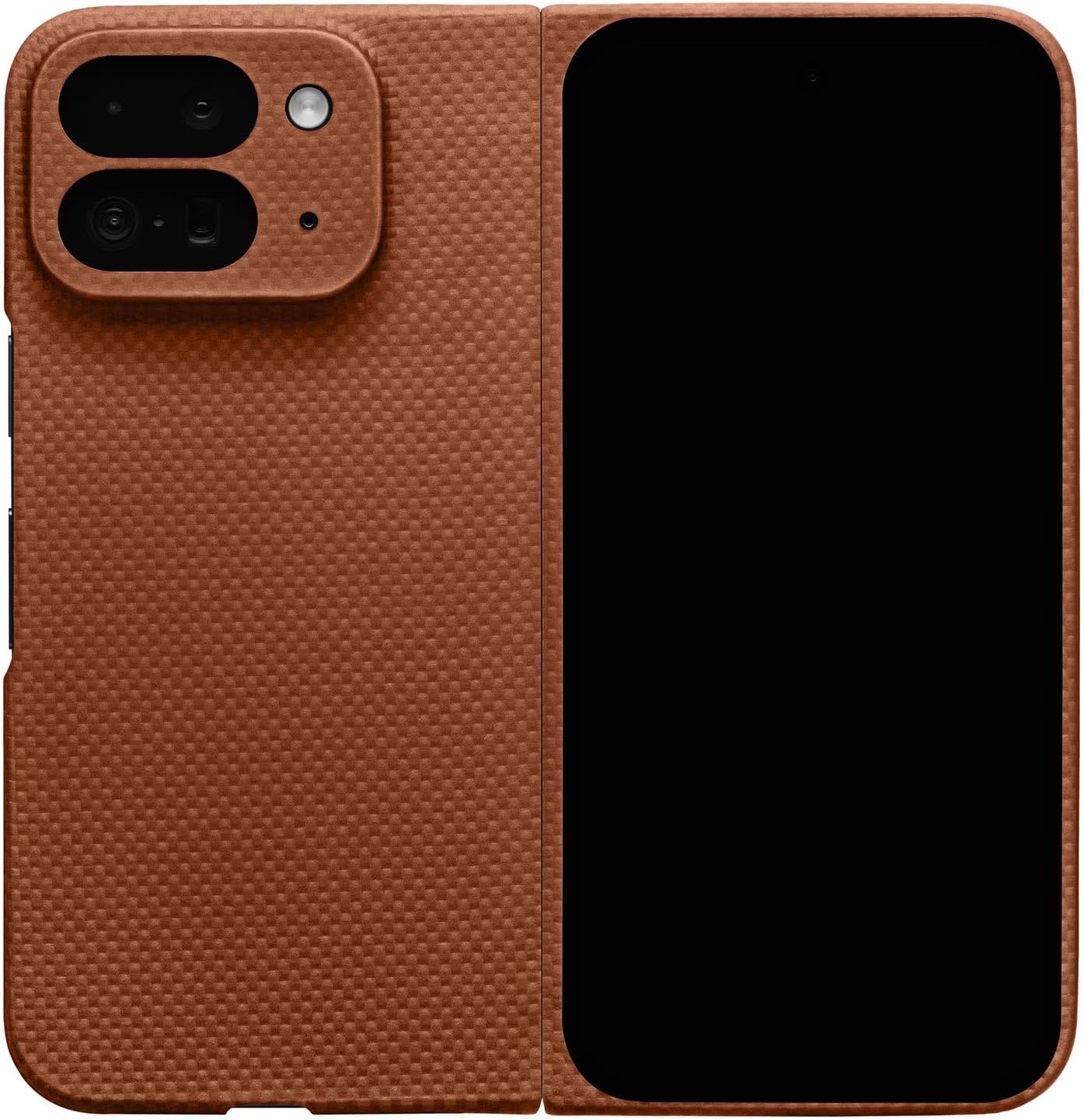 Compatible with Pixel 9 Pro Fold | Coffee | Durable Pixel 9 Pro Fold Phone Case | 0.6mm Thin Aramid Fiber, 10 Grams, Precision Lasercut, Full Camera Protection, Nonslip Matte Finish