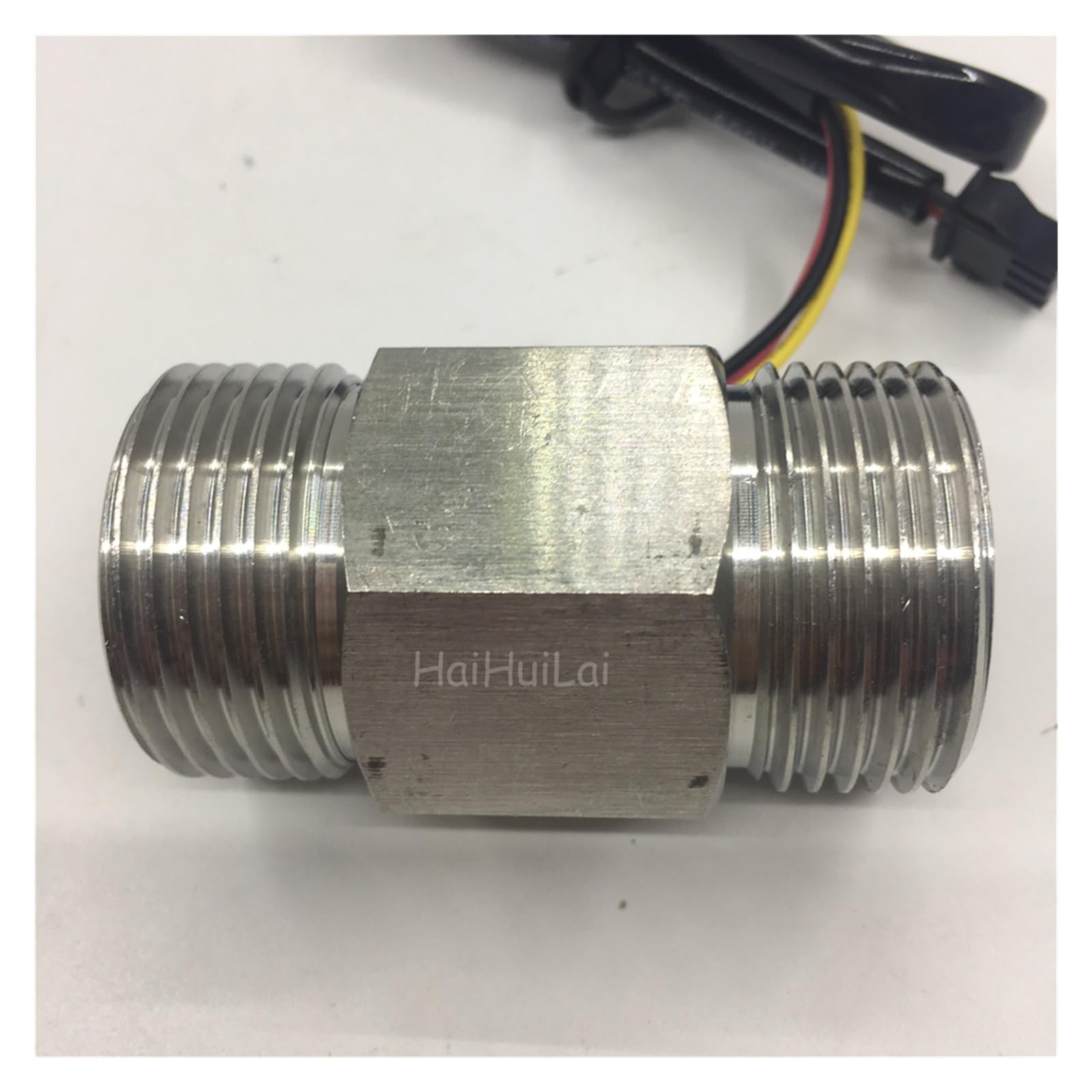24V Acciaio inossidabile DN25 G1"12V Effetto Hall NPN Segnale Uscita impulsi, Misuratore sensore di flusso turbina liquido SUS 5 VDC(7V- 24V)