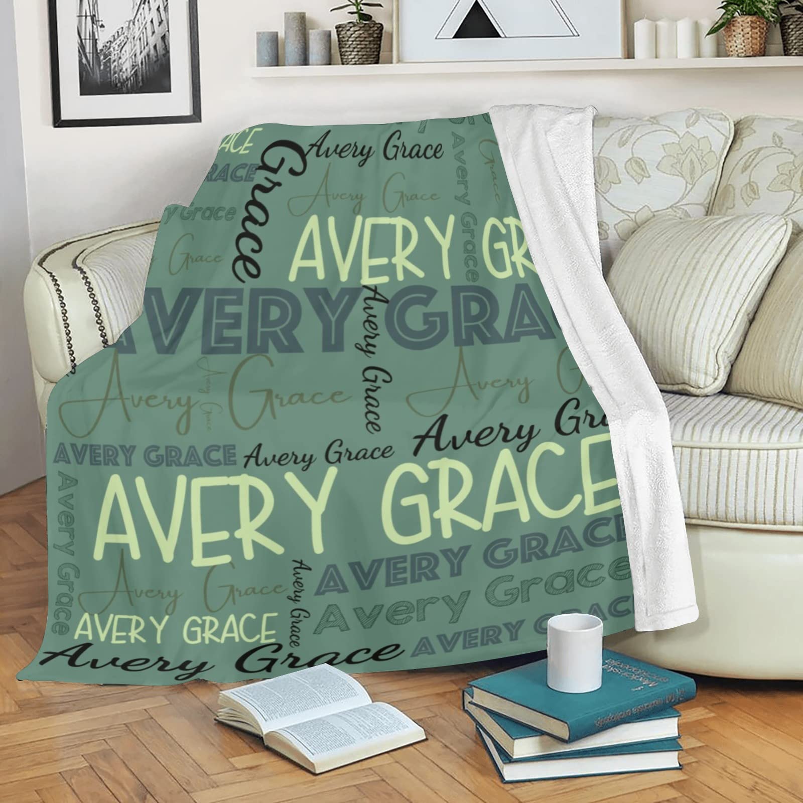 Dr.TOUGH Personalized Blanket – Custom Name Blanket For Kids & Adults, Flannel Throw Gift - View #13