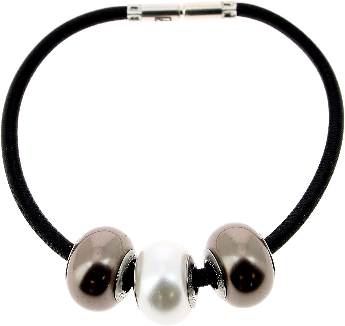 Alexander De Paris Hair Elastic Choco White