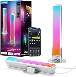 Govee Intelligent LED Bars légers, Travaillez avec Alexa et Google Assistant, RGBICWW WiFi TV Backlights avec Scène et Modes Musicaux pour Gaming, Pictures, PC, TV, Décoration de chambre, Noir