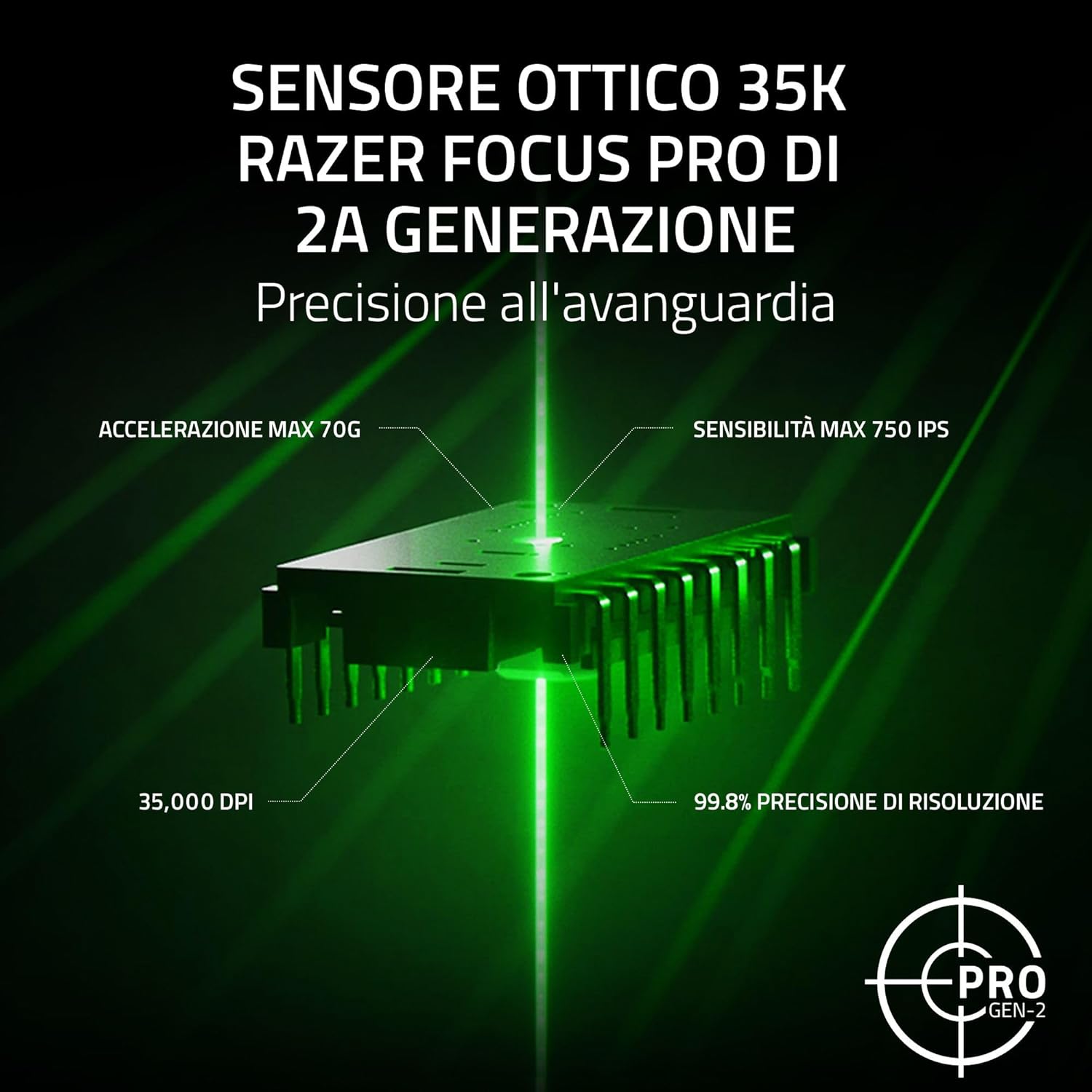 Razer Basilisk V3 Pro - Mouse da Gioco Wireless Personalizzabile con Rotellina Inclinabile Razer HyperScroll (Sensore Ottico Focus Pro 30K - Mouse gaming - Immagine 2