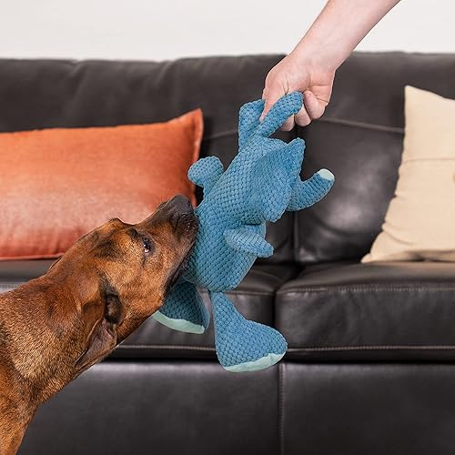 Vista 231 de goDog Checkers Just for Me - Juguete chirriante afelpado para perro, con tecnología Chew Guard, diseño de cerdo volador, color rosa, tamaño miniatura