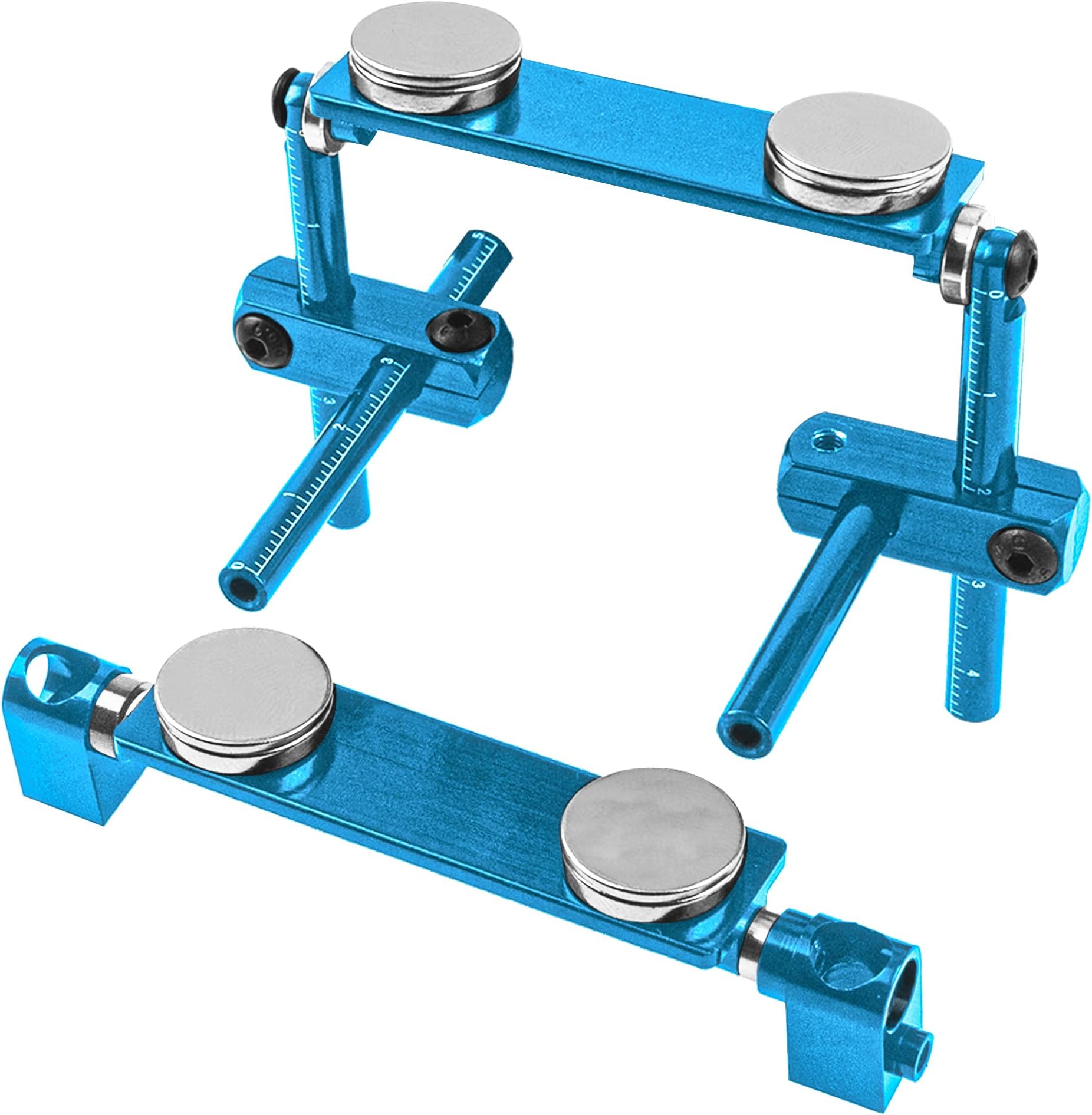 1Set ShareGoo RC Magnetic Body Post Stealth Invisible Body Shell Mount Column Kit Compatible with HSP Sakura D3 XIS Himoto HPI Tamiya TT-01 TT-02 1/10 RC Touring Car Drift Car (Blue)