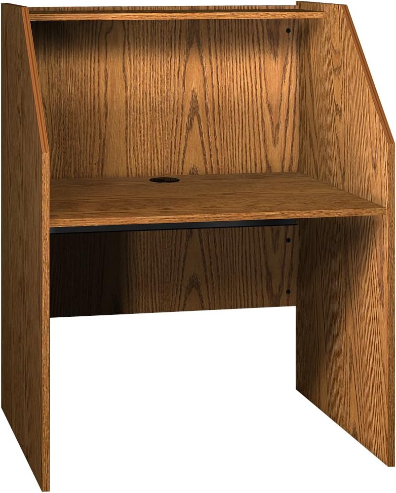 Ironwood Study Carrel Base, Dixie Oak