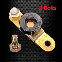 Vista 2 de Ampper Interruptor de desconexión de batería de poste lateral 12V, interruptor de desconexión rápida de corte de batería, interruptor de apagado