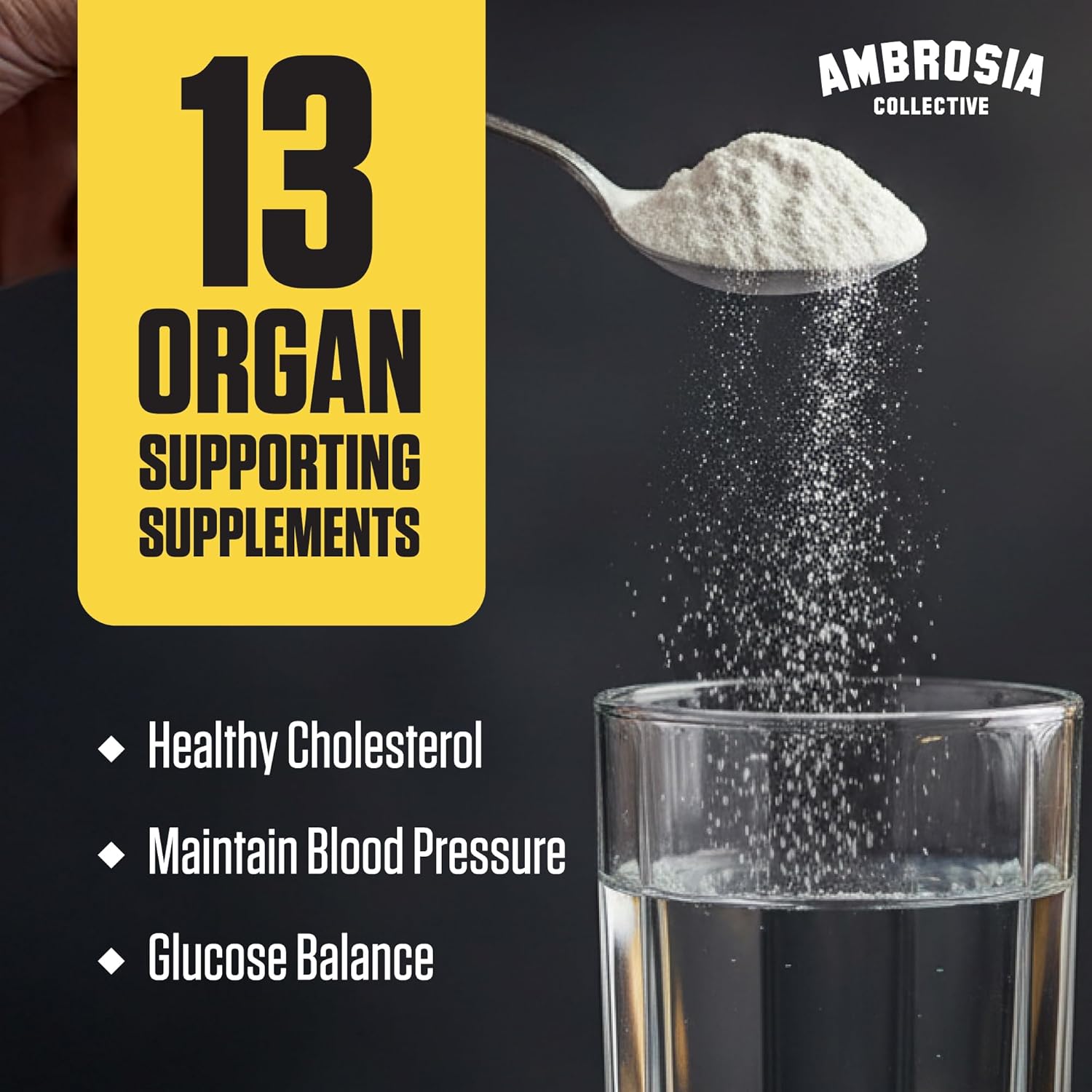 Ambrosia Nektar - Superfood Powder | Daily Organ Support Supplement | Greens Powder Alternative | 13 Superfoods for Energy, Digestion, Skin Health & Immune Support | 30 Servings | Apple Symphony - Image 2