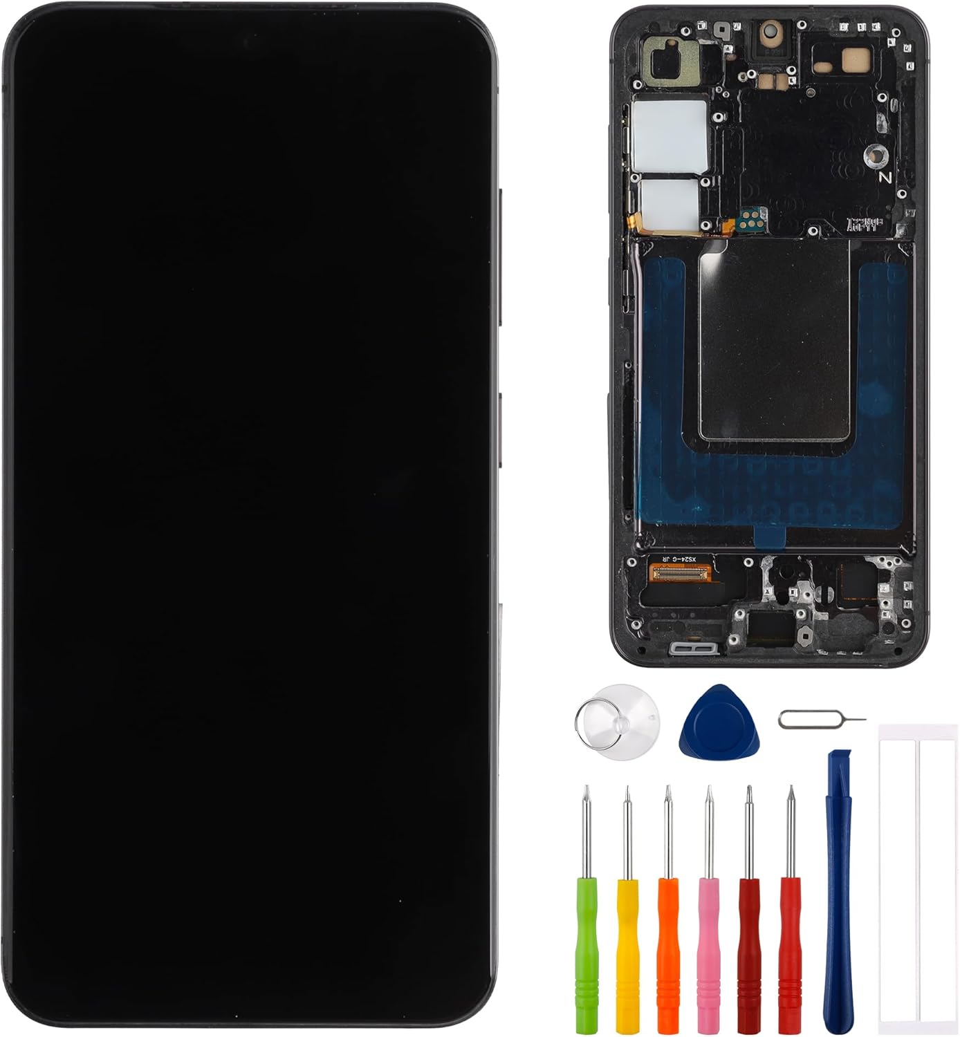 TFT Digital Display Compatible with Samsung Galaxy S24 SM-S921B,SM-S921U,SM-S921W(with Frame) 6.2" LCD Display Touch Screen Assembly with Tools Fingerprint not Supported