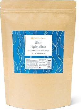 Blue Spirulina Blue Spirulina Additive-Free, Fragrance-Free, Colorant-Free, GMO-Free, Vegan 4.2 oz 120 g