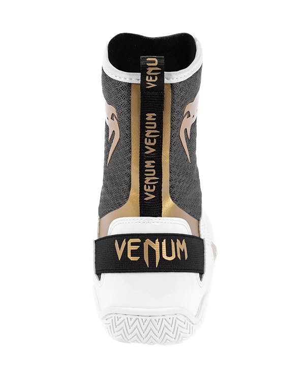 Venum Elite Boxing Shoes - White/Black-Gold by Venum - Image 7