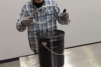 Vestil LID-STL-LL-UNR Steel UN Rated Lever Lock Closing Ring for 5 Gallon Pail Lids Silver