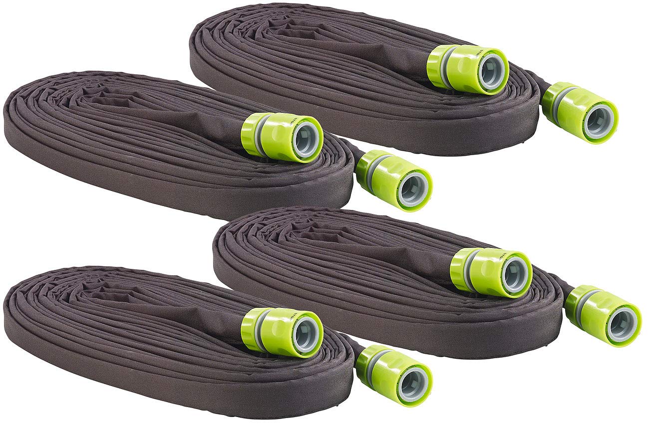 Royal Gardineer Tropfschlauch: Perlschlauch Eco 12m 4er-Pack (Tröpfchenschlauch, Bewässerung Schlauch, Bewässerungscomputer)