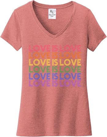 Love is Love Shirt - Rainbow Shirt, Pride Graphic Tee for LGBTQ+ Support, Made of Colors, Celebrating Diversity
