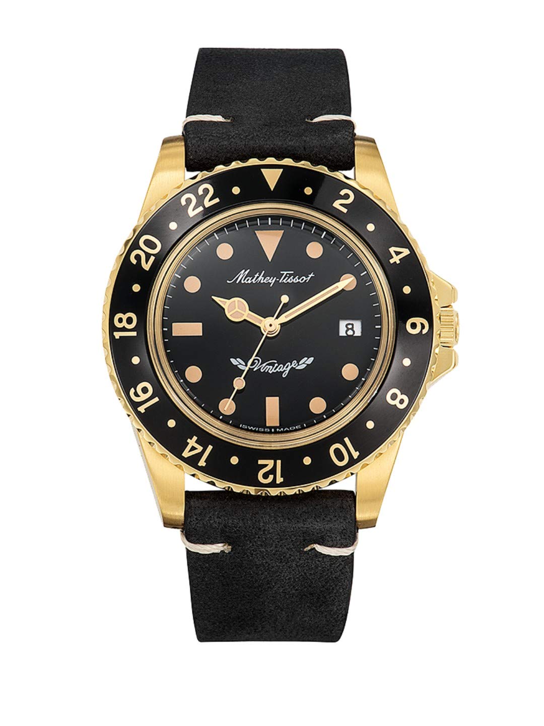 Mathey-Tissot Leather Swiss Made Analog Black Dial Men Watch - H900Pln, Black Band (B07K7Y6JD1) Amazon Price History, Amazon Price Tracker