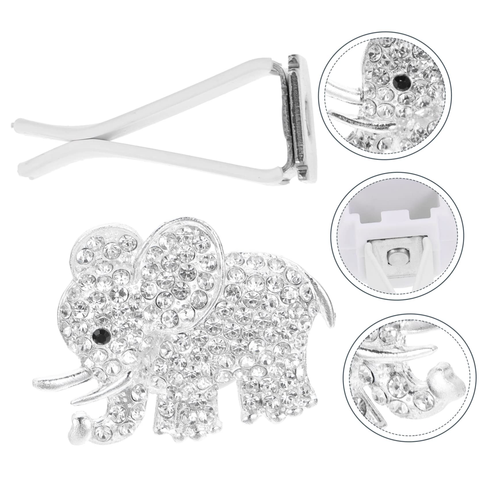 ibasenice 5 Set Di Clip Per Auto Clip Per Sfiato Auto A Forma Di Elefante Decorazioni Per Clip Per Sfiato Multifunzionale 2 Pezzi*5